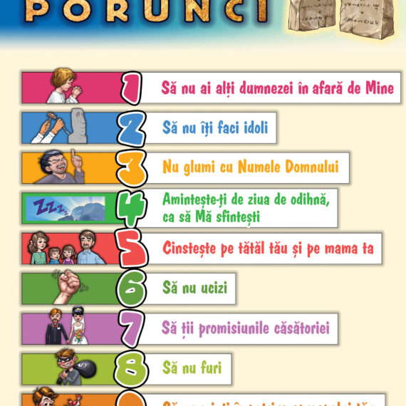 cele 10 porunci - poster A3